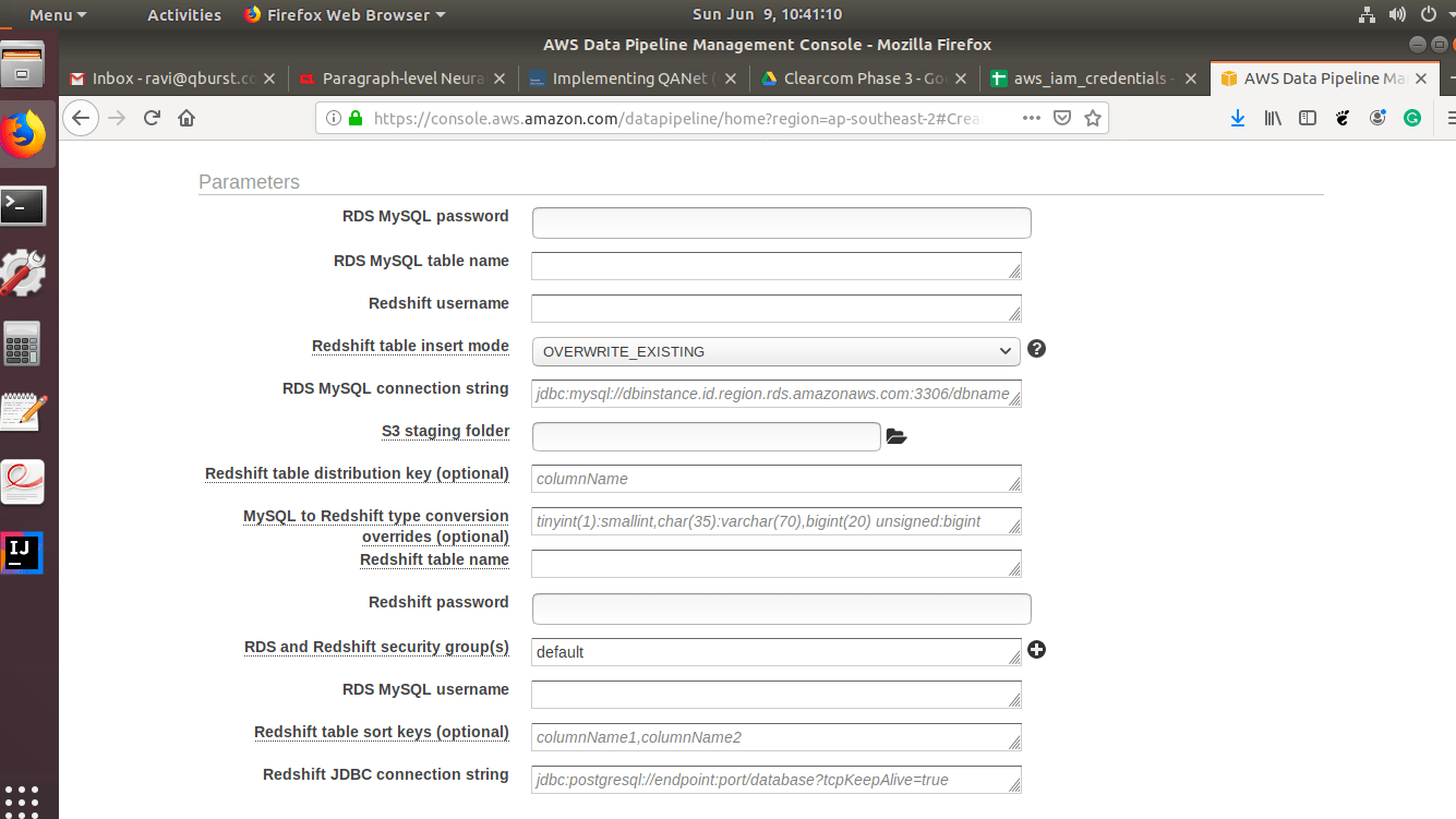 RDS to Redshift - Providing RDS Source Data